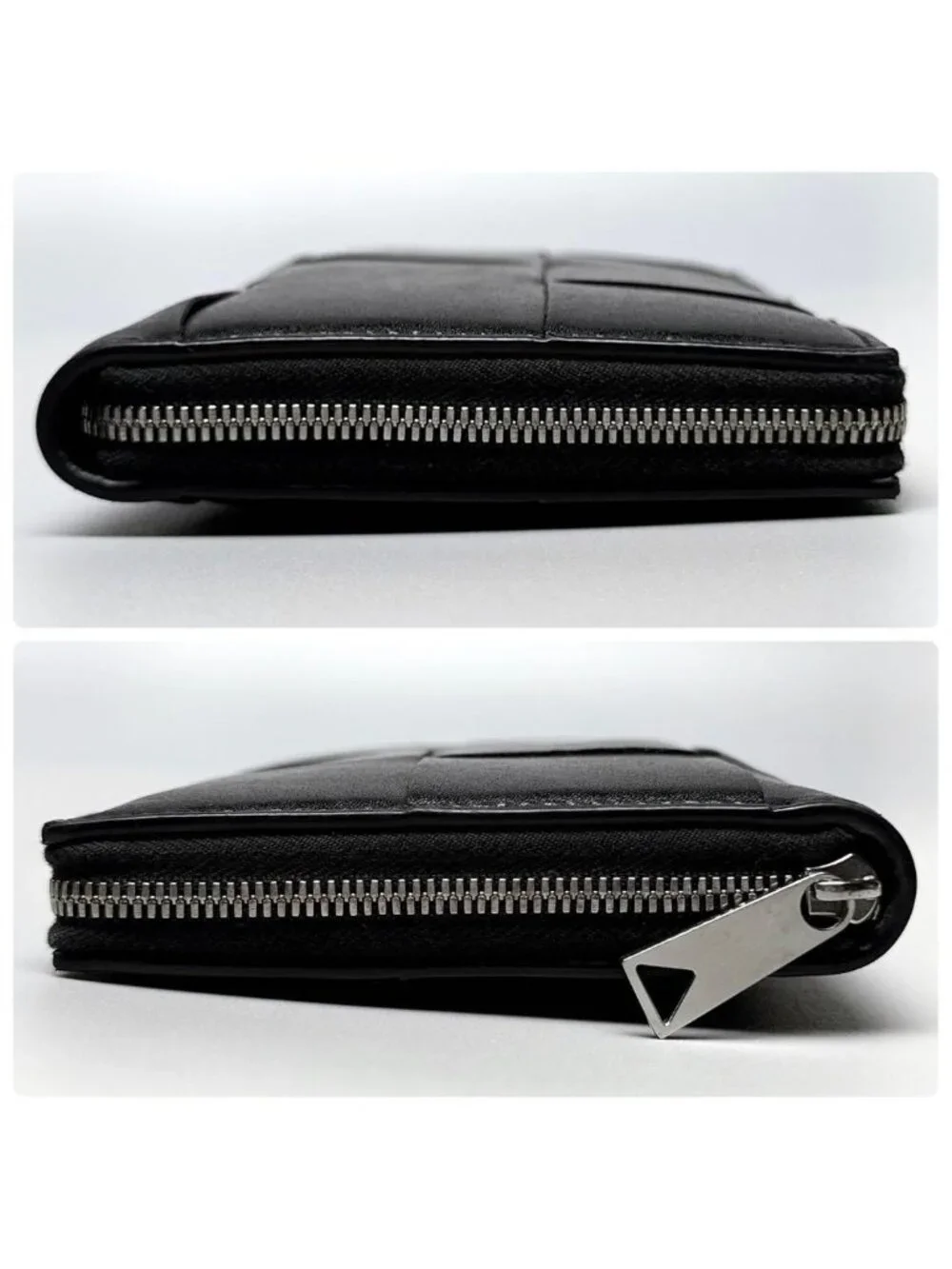 Bottega Veneta Cassette Zip Around Wallet Black